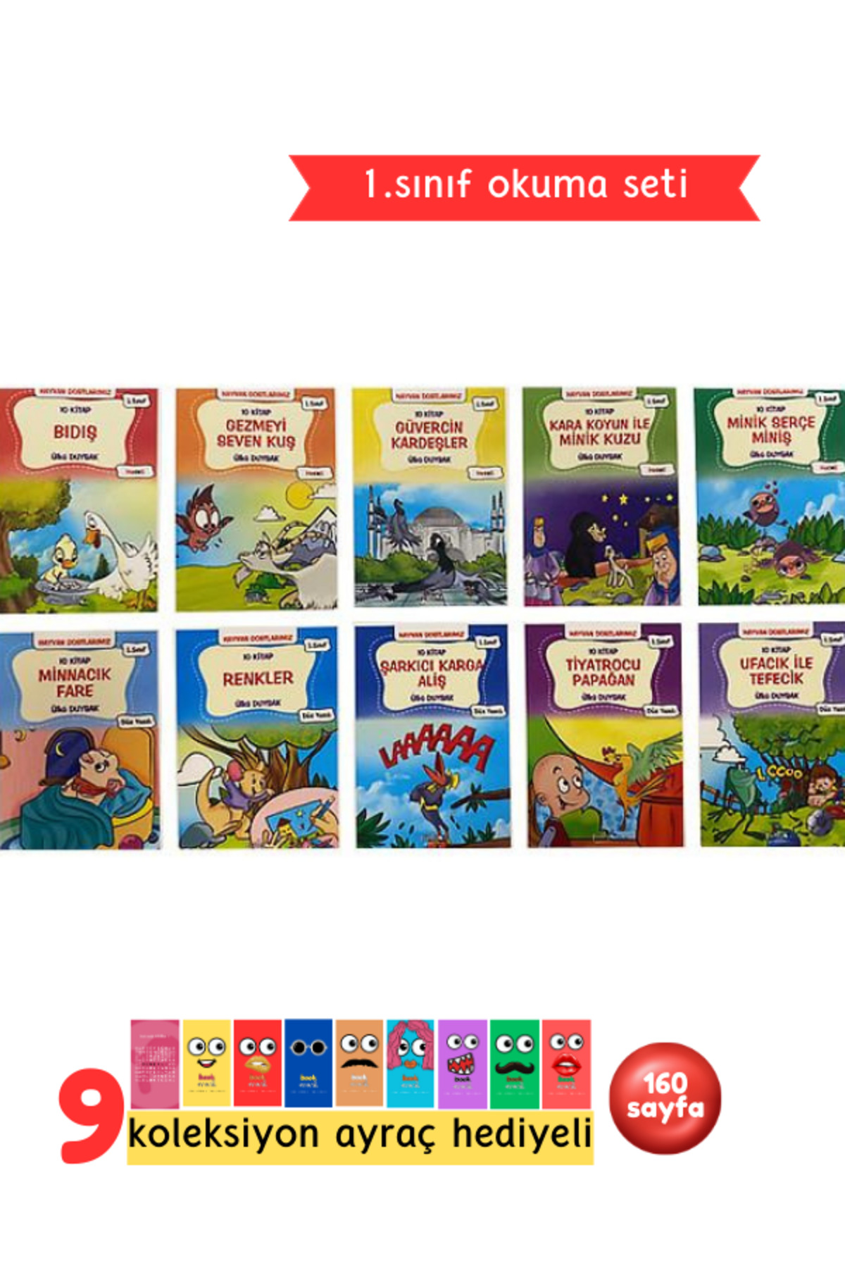 1.Sınıf Hayvan Dostlarımız Okuma Seti 10 Kitap - Görsel 2