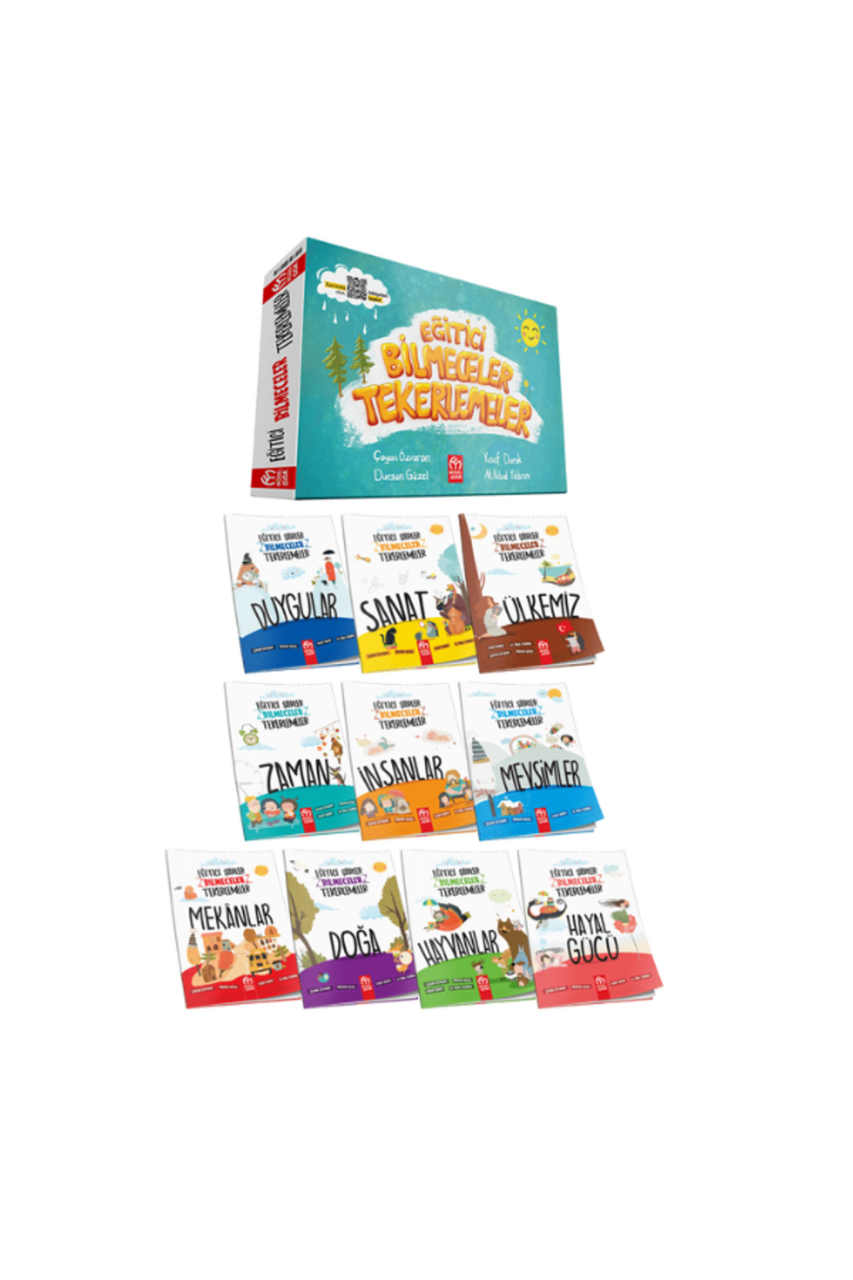 1.Sınıflar İçin Eğitici Bilmeceler Tekerlemeler 10 Kitap + Soru Kitapçığı Hediyeli - Görsel 2