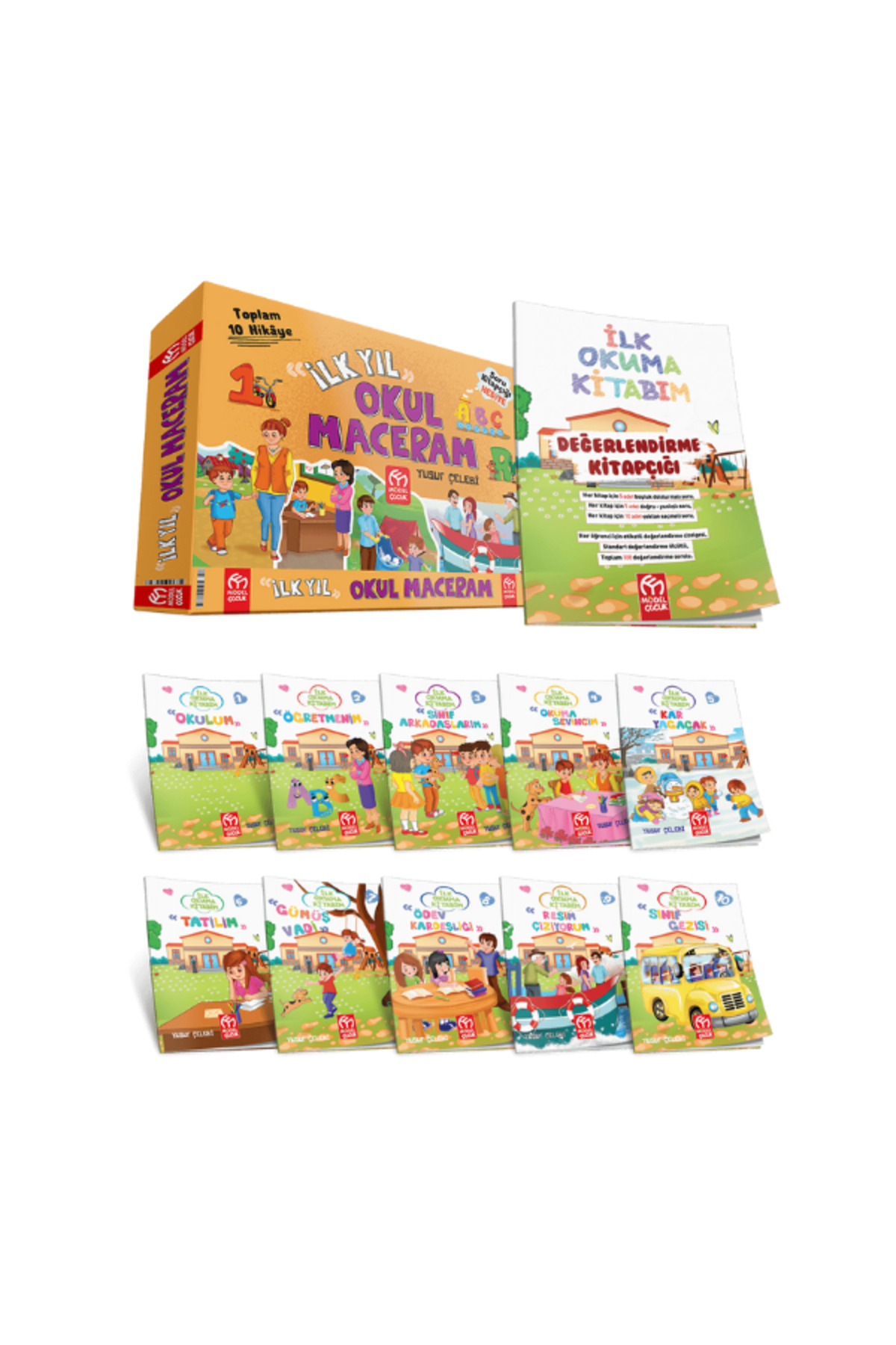 1.Sınıflar İçin İlk Yıl Okul Maceram 10 Kitap + Soru Kitapçığı Hediyeli - Görsel 2
