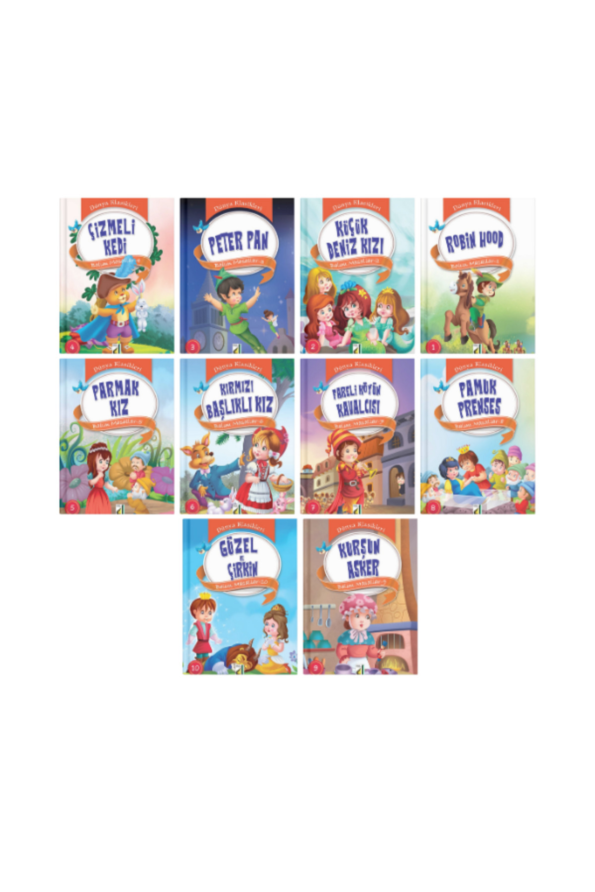 1. ve 2. Sınıf Çocuklar İçin Büyük Boy Dünya Klasikleri Dizisi 10 Cici Kitap - Görsel 3