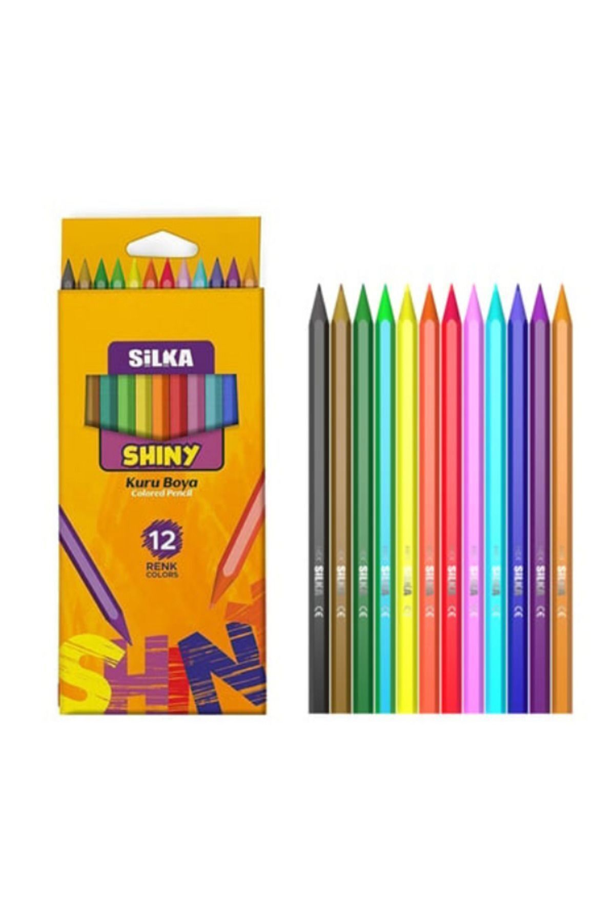 12'li Tam Boy Kuru Boya (12 Renk)