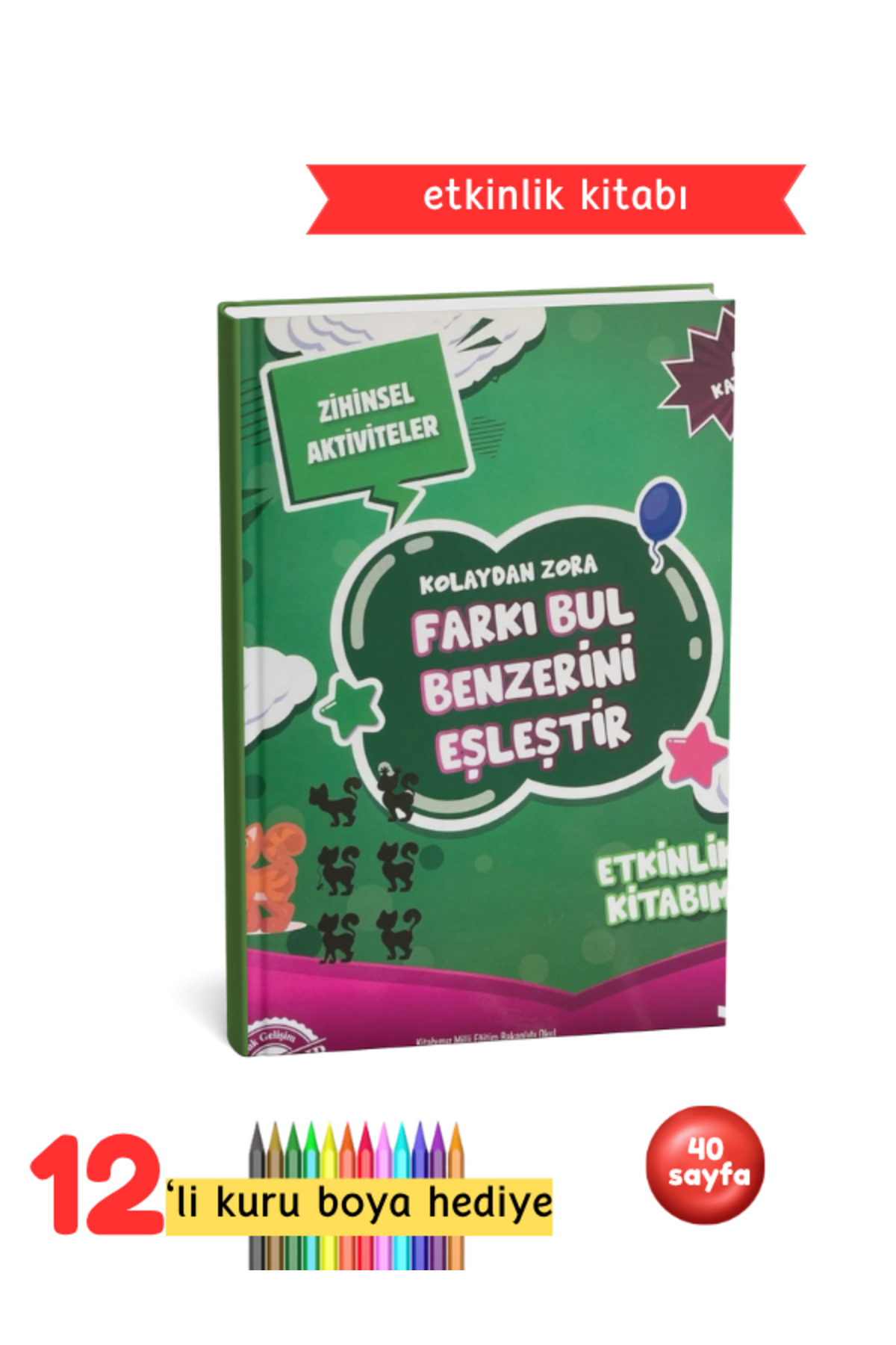 Çocuk Etkinlik Kitabı - Farkı Bul Benzerini Eşleştir