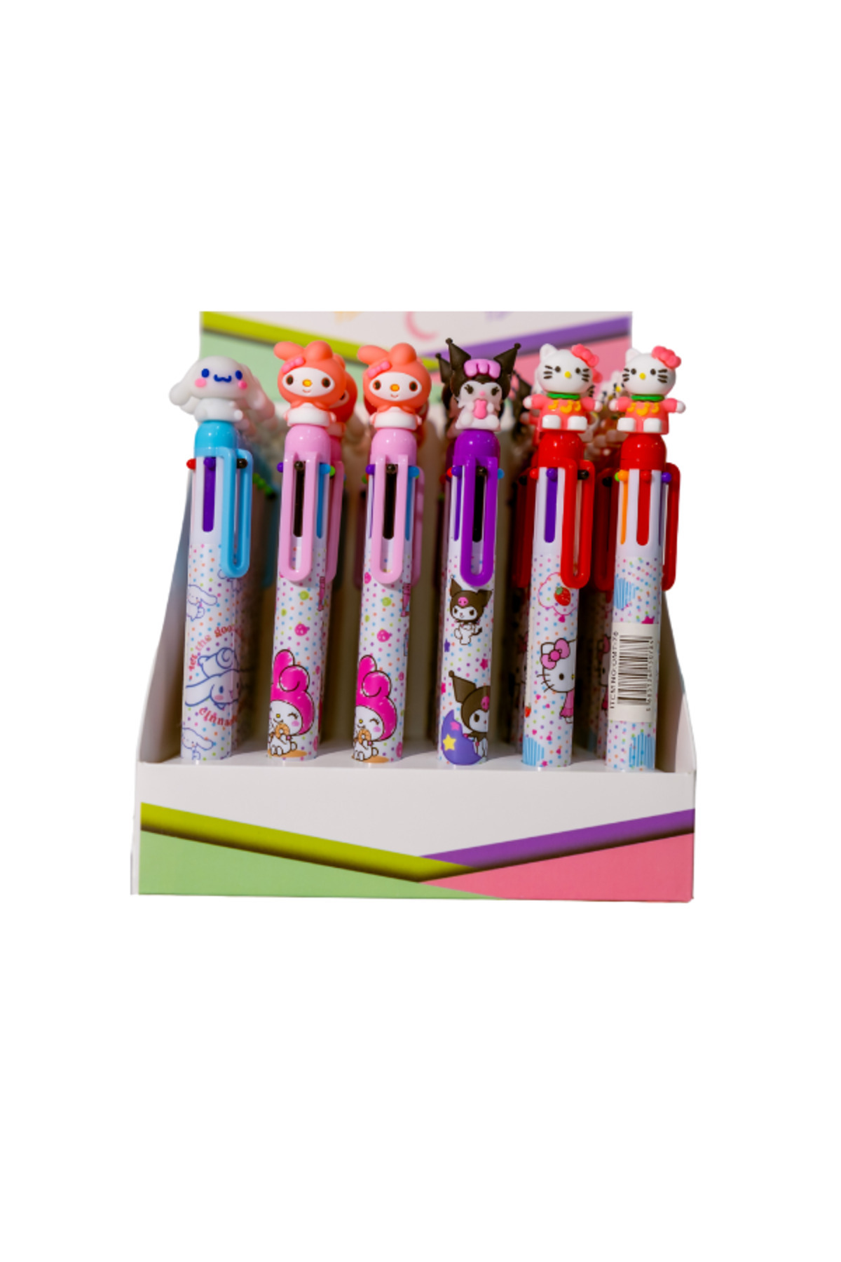 Çok Renkli Kuromi Hello Kitty My Melody Cinnamoroll Tükenmez Kalem - Çoklu Tükenmez Kalem (Cok renkli) - Görsel 2