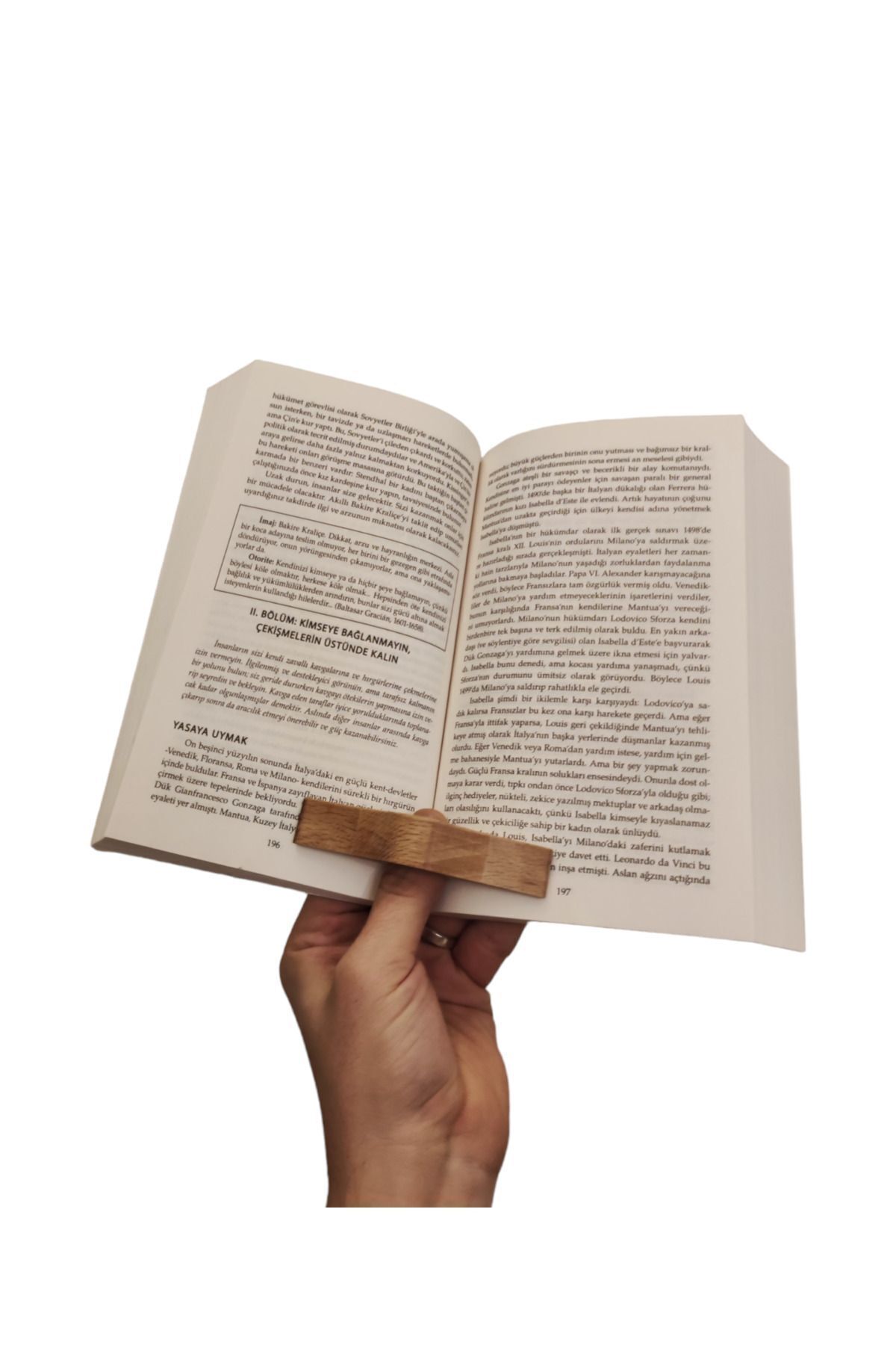 Kitap Okuma Yüzüğü Kitap Tutucu (Mavi) - Görsel 3