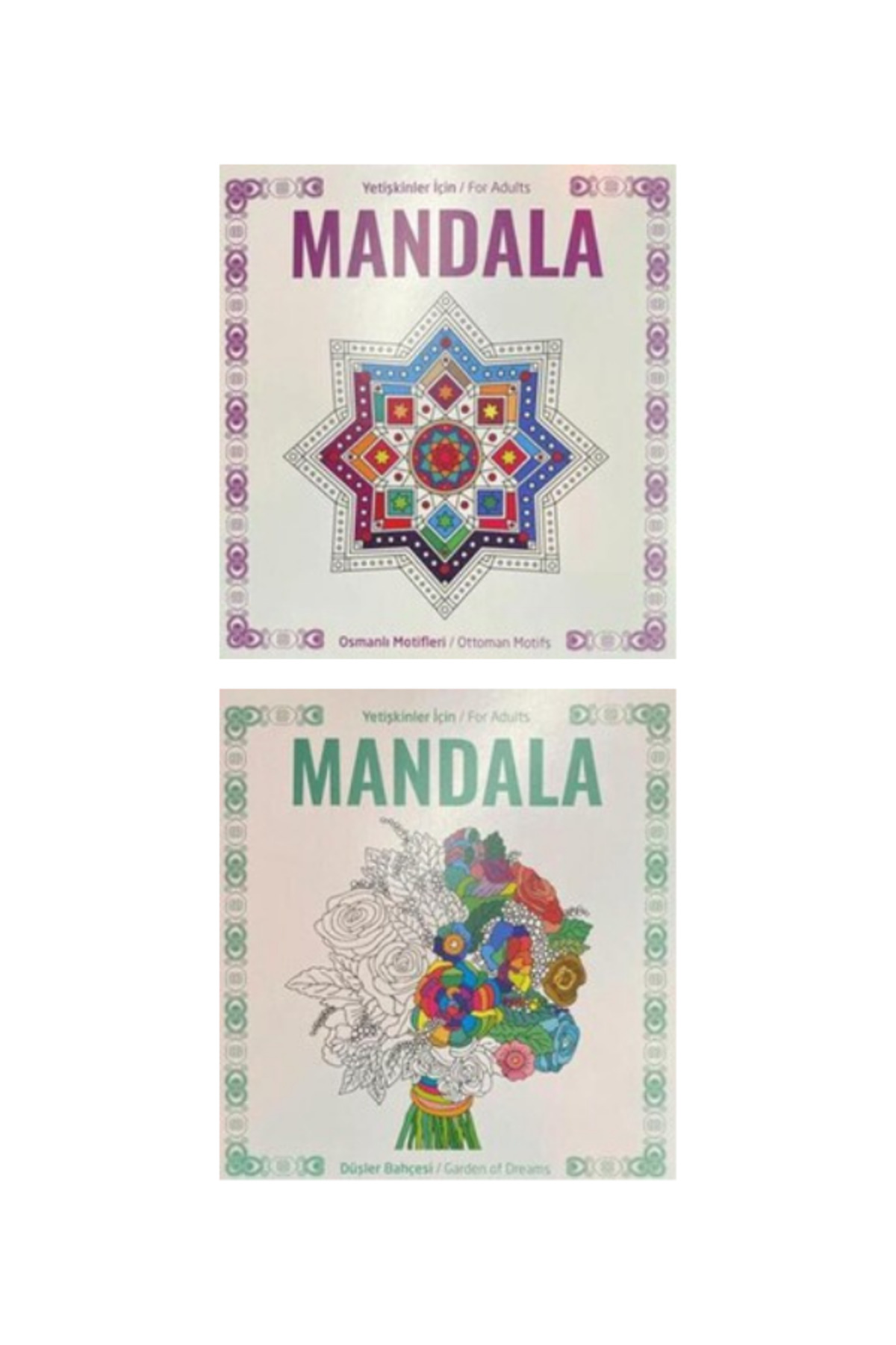 Mandala Boyama Kitabı - Stres Önleyici 2 Kitap - Görsel 2