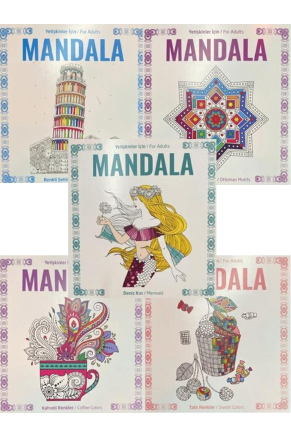 Mandala Boyama Kitabı - Yetişkinler İçin Stres Önleyen 5 Kitap - Görsel 4