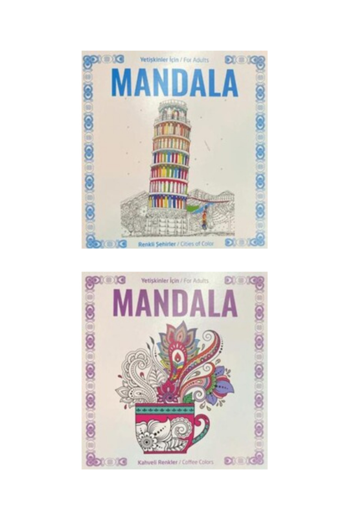 Stres Önleyici Yetişkinler Için 2 Farklı Mandala Kitabı - Görsel 5