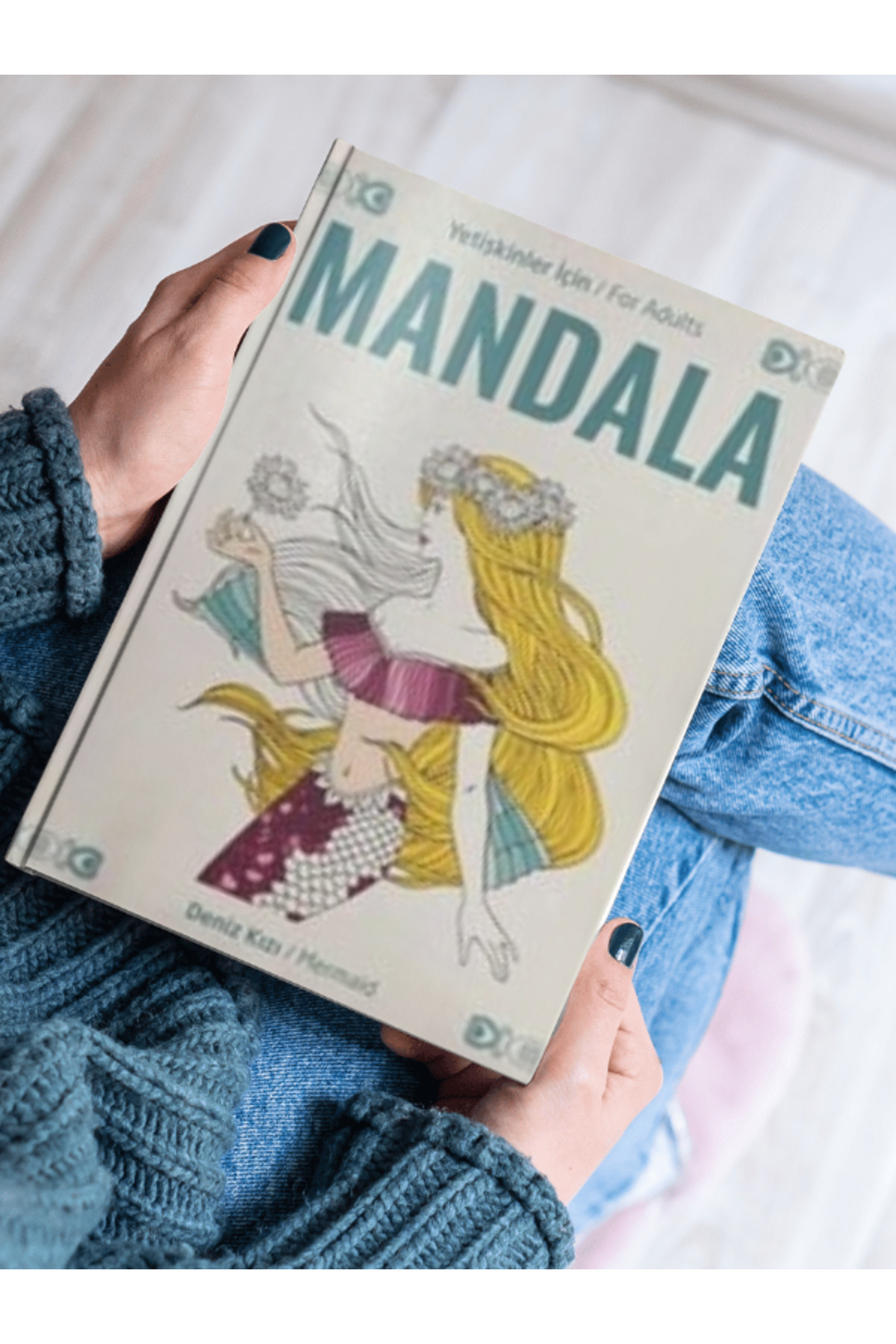 Yetişkinler İçin Mandala Deniz Kızı Seti - Görsel 3