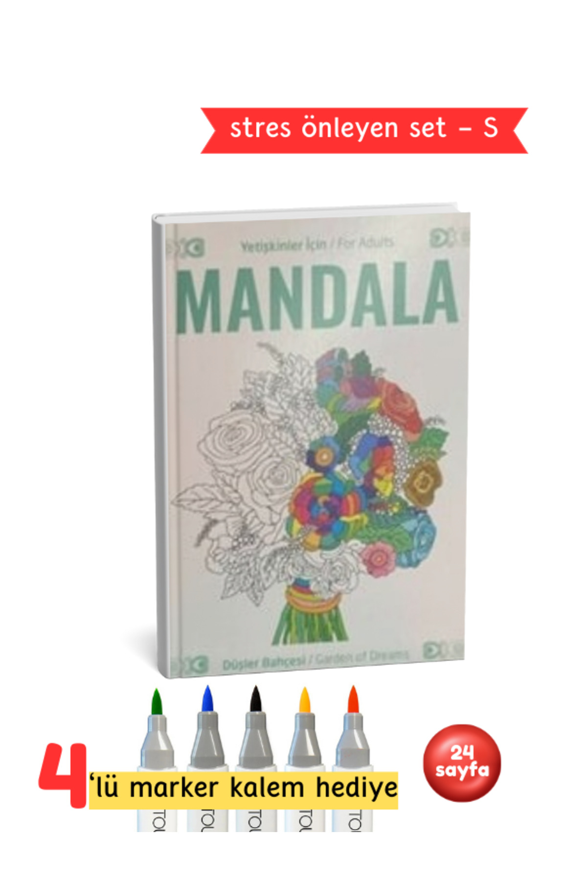 Yetişkinler İçin Mandala Düşler Bahçesi