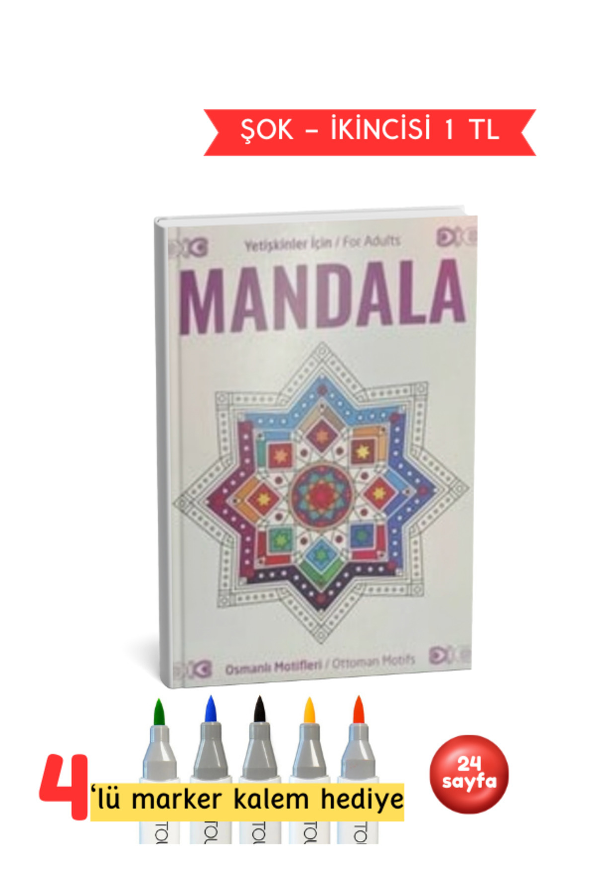 Yetişkinler İçin Mandala Osmanlı Motifleri Seti - Görsel 4