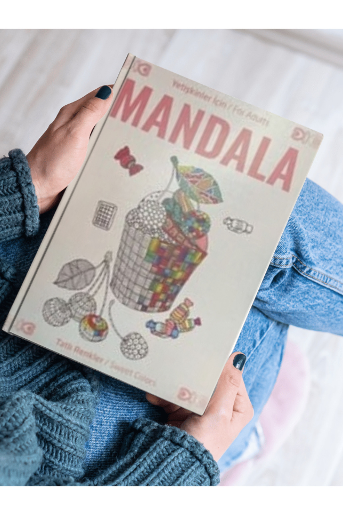 Yetişkinler İçin Mandala Tatlı Renkler Seti - Görsel 3